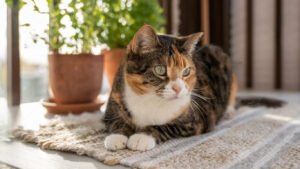 cat in a garden